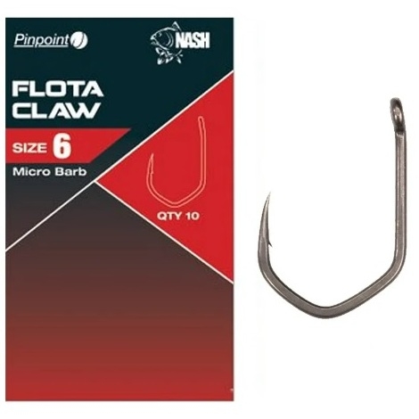 Карповые крючки Нэш Пинпоинт Флота Клау Хукс Nash Pinpoint Flota Claw Hooks Red/Micro Barbed size 6 10шт Карповые крючки Нэш Пинпоинт Флота Клау Хукс Nash Pinpoint Flota Claw Hooks Red/Micro Barbed size 6 10шт