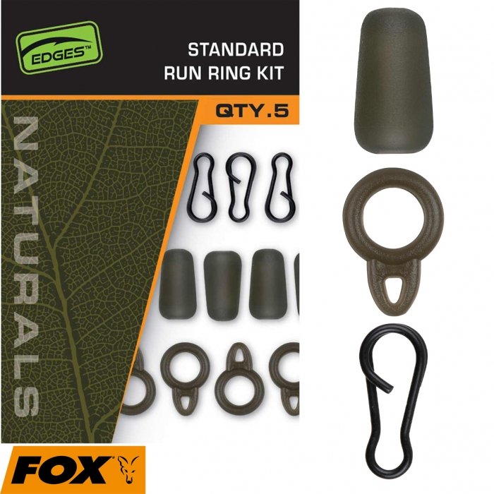 Набор для скользящей оснастки Fox Egdes Naturals Standard Run Ring Kit x 8