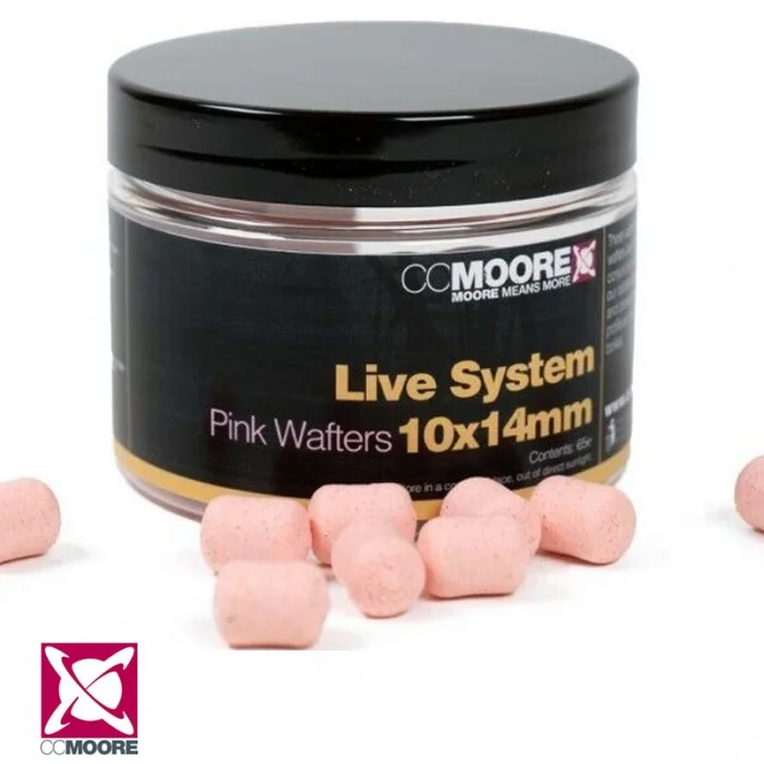 Вафтерсы CC Moore Live System Pink Dumbell Wafters 10x14mm (65)