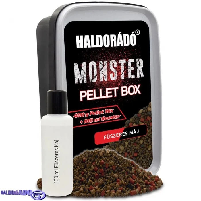 Набор для флета Haldorado MONSTER Pellet Box Spicy Liver 2,3,4mm 400g