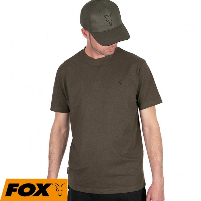 Футболка Fox Collection T-Shirt Green Marl Black Logo M 1шт