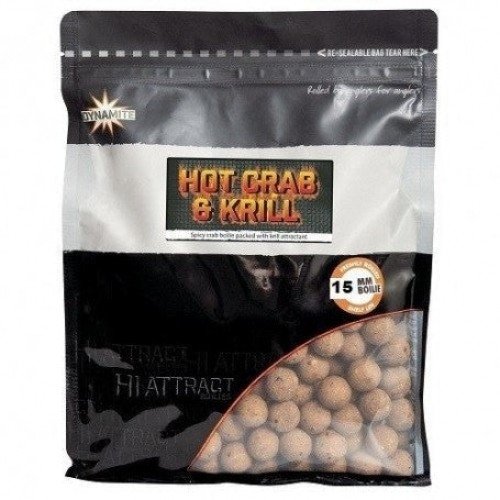 Бойлы Dynamite Baits Hot Crab & Krill 20mm 1kg