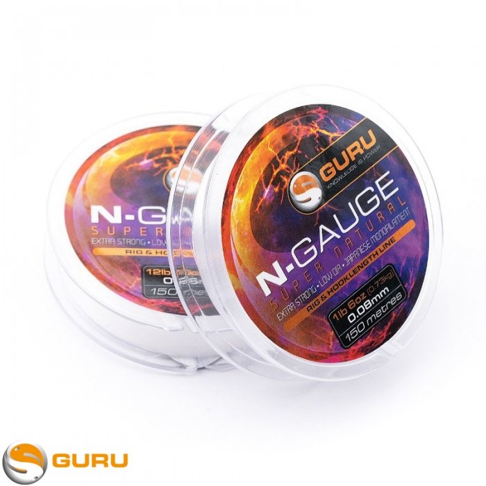 Поводочный материал Guru N-Gauge Super Natural Clear 0.14mm 4lb / 2,04kg 150m Поводочный материал Guru N-Gauge Super Natural Clear 0.14mm 4lb / 2,04kg 150m