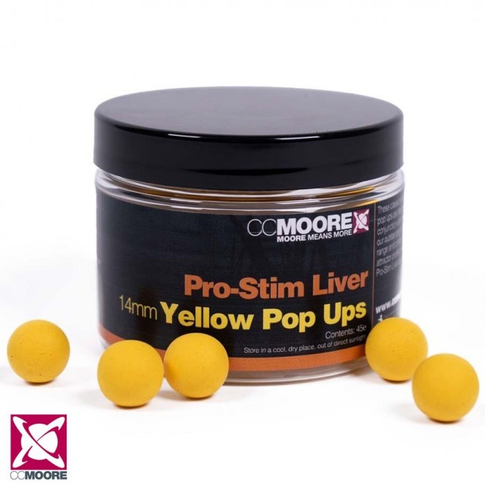 Поп-ап CC Moore Pro-Stim Liver Yellow Pop Ups 12mm Поп-ап CC Moore Pro-Stim Liver Yellow Pop Ups 12mm