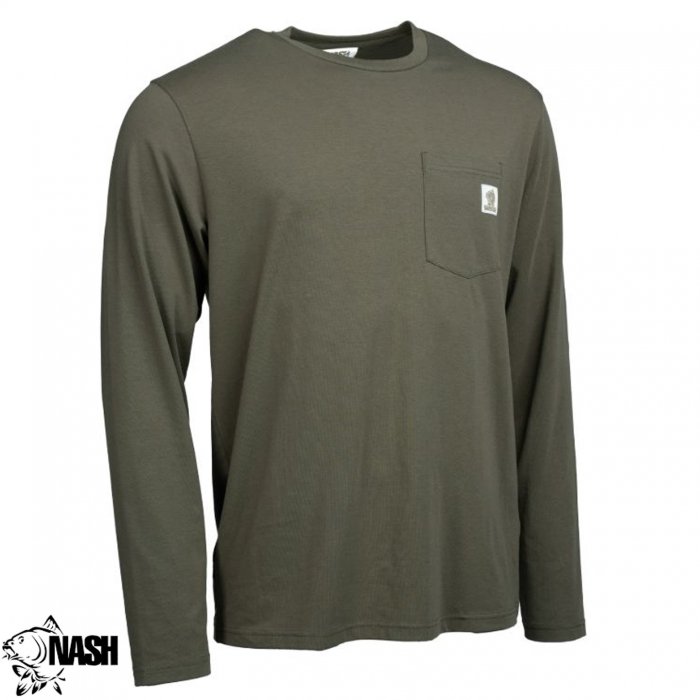 Футболка с длинными рукавами Nash Make It Happen Carp Logo Long Sleeve T-Shirt Green XL 1шт