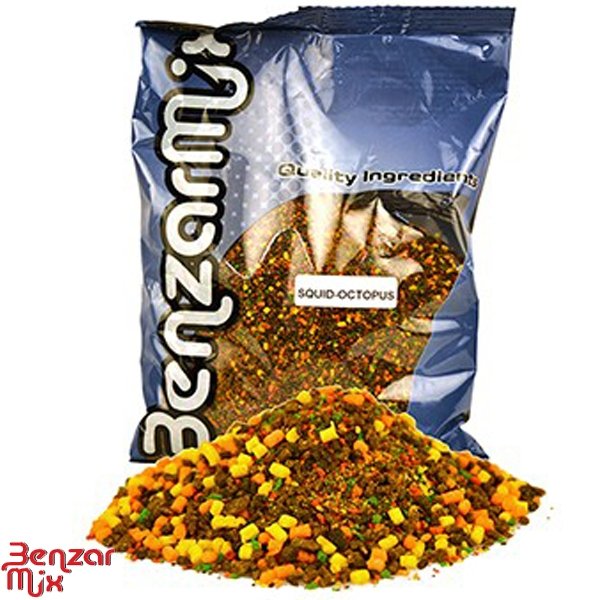 Прикормка Benzar Mix Crushed PVA Bag Mix Squid Octopus 800g