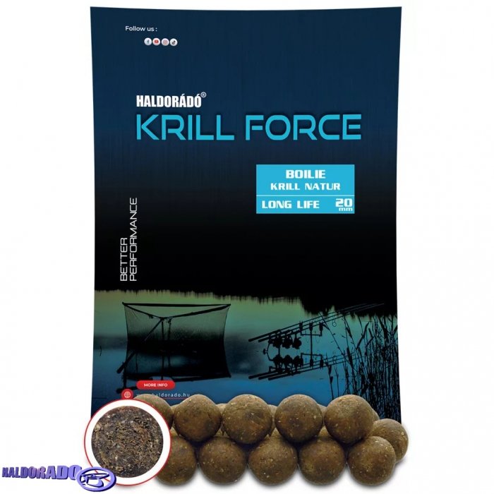 Бойлы Haldorado Krill Force Boilie Long Life Natur 700g Бойлы Haldorado Krill Force Boilie Long Life Natur 700g
