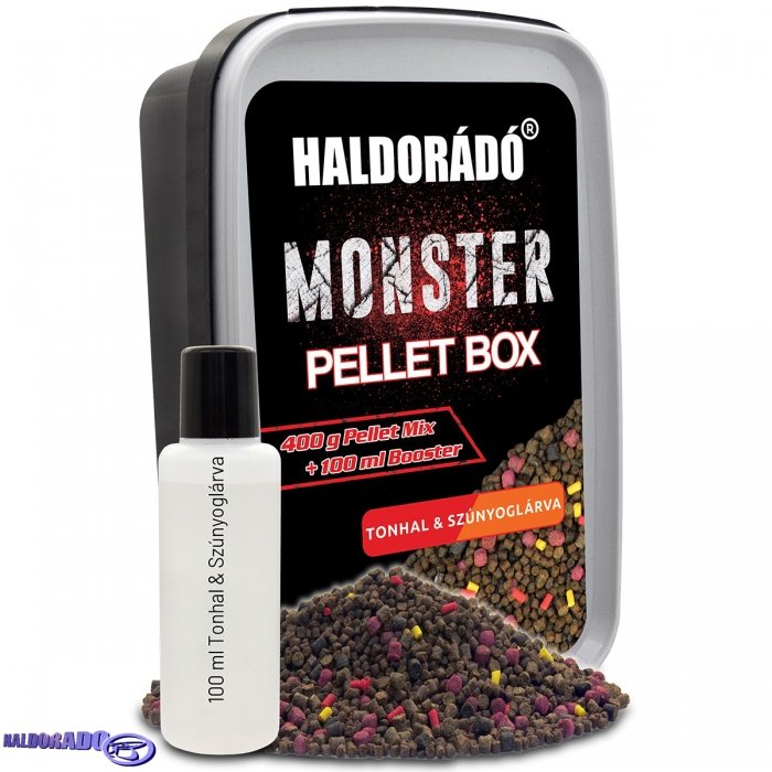 Набор для флета Haldorado Monster Pellet Box Tuna & Bloodworm 2,3,4mm 400g Набор для флета Haldorado Monster Pellet Box Tuna & Bloodworm 2,3,4mm 400g