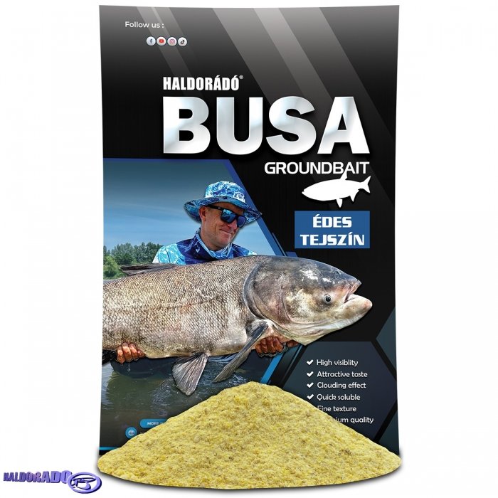 Прикормка на толстолоба Haldorado Busa Sweet Cream 1kg Прикормка на толстолоба Haldorado Busa Sweet Cream 1kg