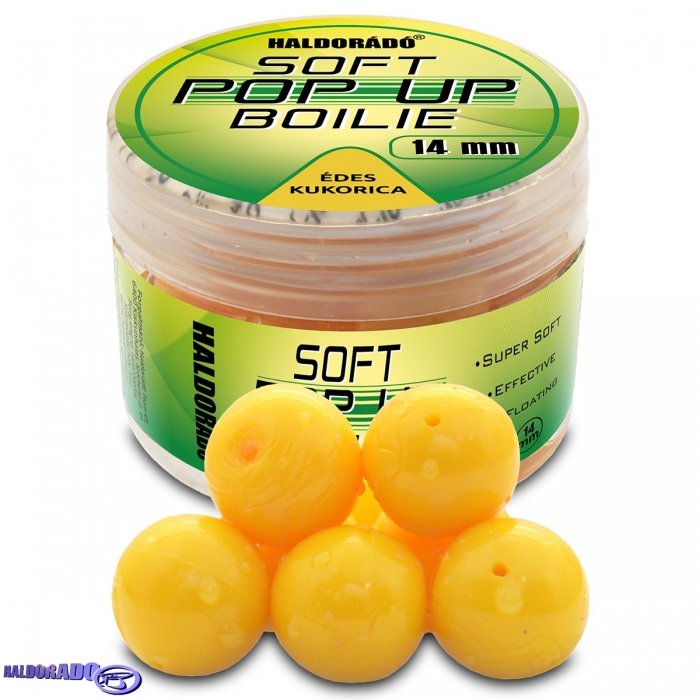 Искуственный поп-ап Haldorado Super Soft Pop-Up Boilie Sweetcorn 14mm Искуственный поп-ап Haldorado Super Soft Pop-Up Boilie Sweetcorn 14mm