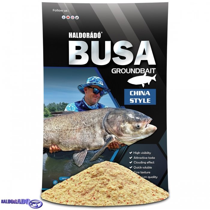 Прикормка на толстолоба Haldorado Busa China Style 1kg Прикормка на толстолоба Haldorado Busa China Style 1kg