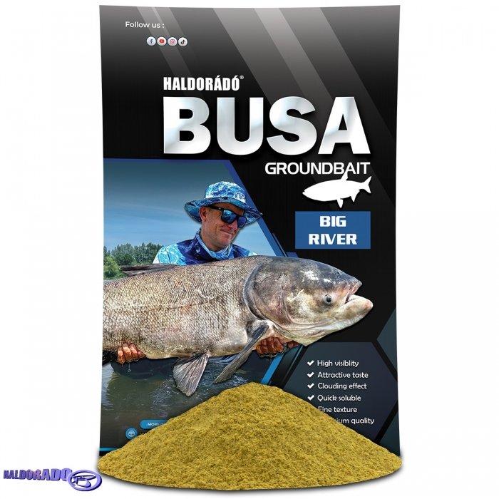 Прикормка на толстолоба Haldorado Busa Big River 1kg Прикормка на толстолоба Haldorado Busa Big River 1kg