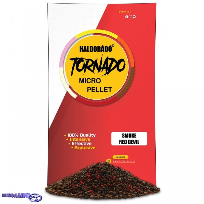 Микропеллетс Haldorado Tornado Smoke Micro Pellet Red Devil 2-3mm 400g Микропеллетс Haldorado Tornado Smoke Micro Pellet Red Devil 2-3mm 400g