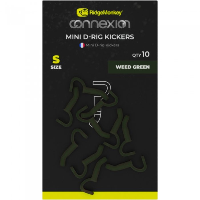 Лентяйка Ridge Monkey Connexion Mini D-Rig Kickers Weed Green L 10шт Лентяйка Ridge Monkey Connexion Mini D-Rig Kickers Weed Green L 10шт