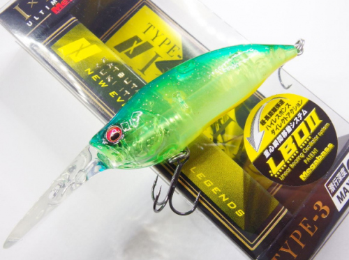 Воблер Megabass IXI SHAD TYPE -3 col. SKELETON BLUE BACK CHART 